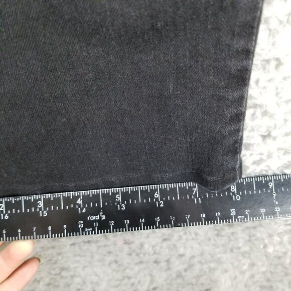 Levis Jeans Womens 32 Black 505 Straight Leg Stretch Denim - Picture 9 of 14